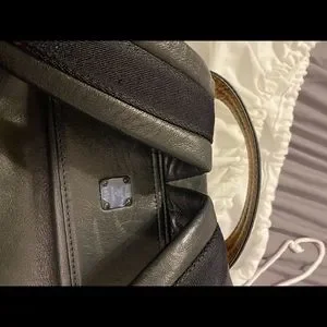 MCM AUTHENTIC BACKPACK BLACK-BROWN LAMBS LEATHER. BUTTERY SOFT. MCM | Bags | Mcm Authentic Backpack Blackbrown Lambs Leather  main image 4